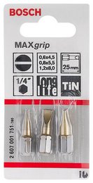 Set capete de şurubelniţă Max Grip (S), 3 buc. ― UNELTE STORE - Magazin Online
