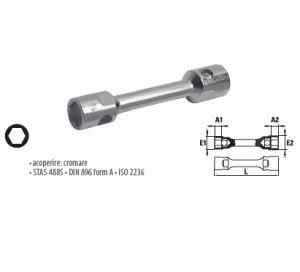 Chei tubulare duble din bară 8x9 ― UNELTE STORE - Magazin Online